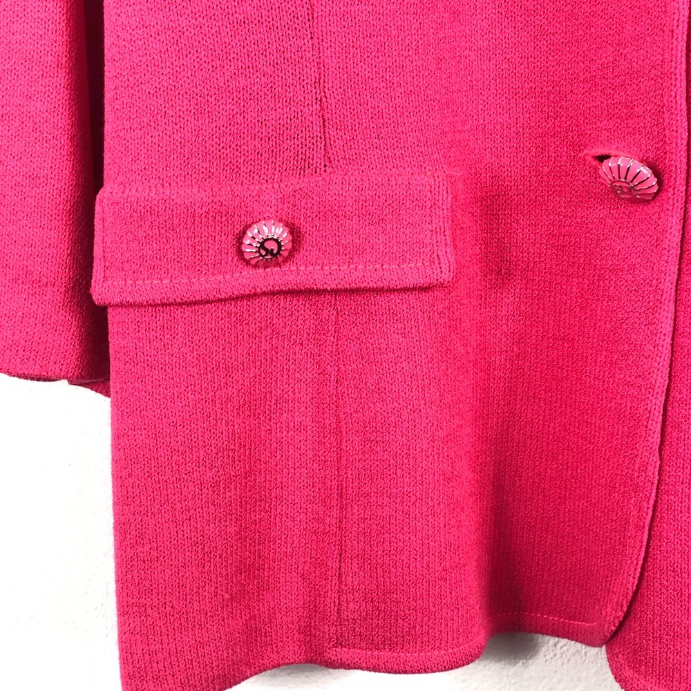 ST. JOHN COLLECTION Passion Pink knit blazer - Picture 2 of 3